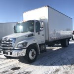 2016 HINO 338D 24 FT DRY VAN WITH POWER TAILGATE (16038L)